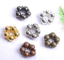 10Sets 6MM 8MM 10MM Silver/Gold Plated Powerful Magnet Clasps Findings