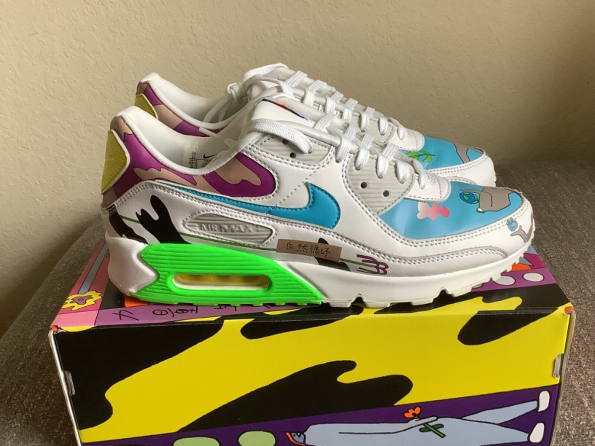 Nike Air Max 90 QS Flyleather Ruohan Wang CZ3992-900 Size 11 Nike Air Max 90 QS Flyleather Ruohan Wang CZ3992-900 Size 11