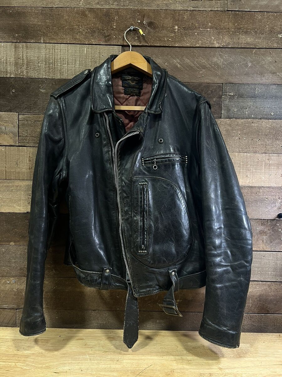 Vintage 1950s Harley Davidson Cycle Champ Horsehide Leather Vintage 1950s Harley Davidson Cycle Champ Horsehide Leather