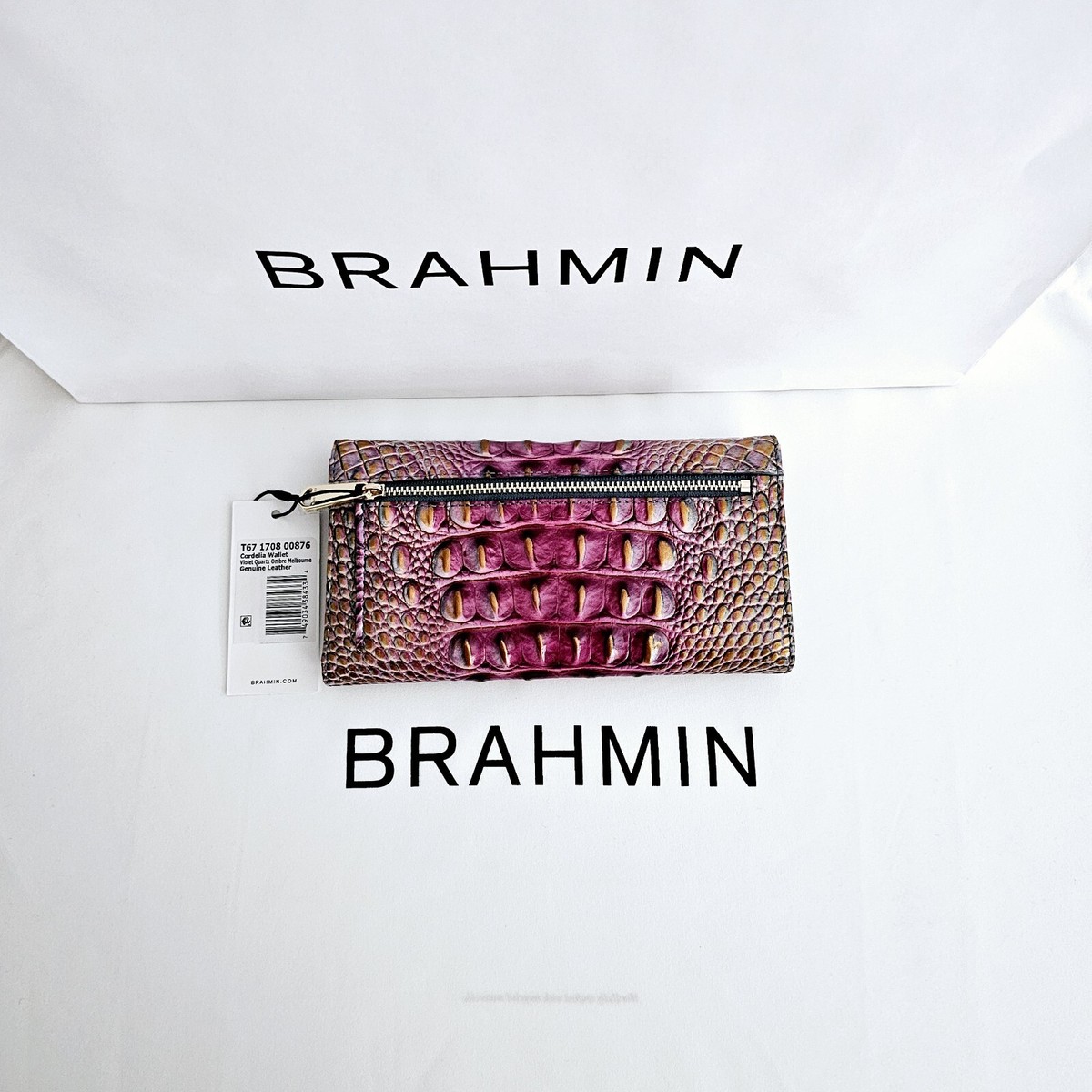 Cordelia NEW BRAHMIN VIOLET QUARTZ OMBRE CORDELIA WALLET | eBay