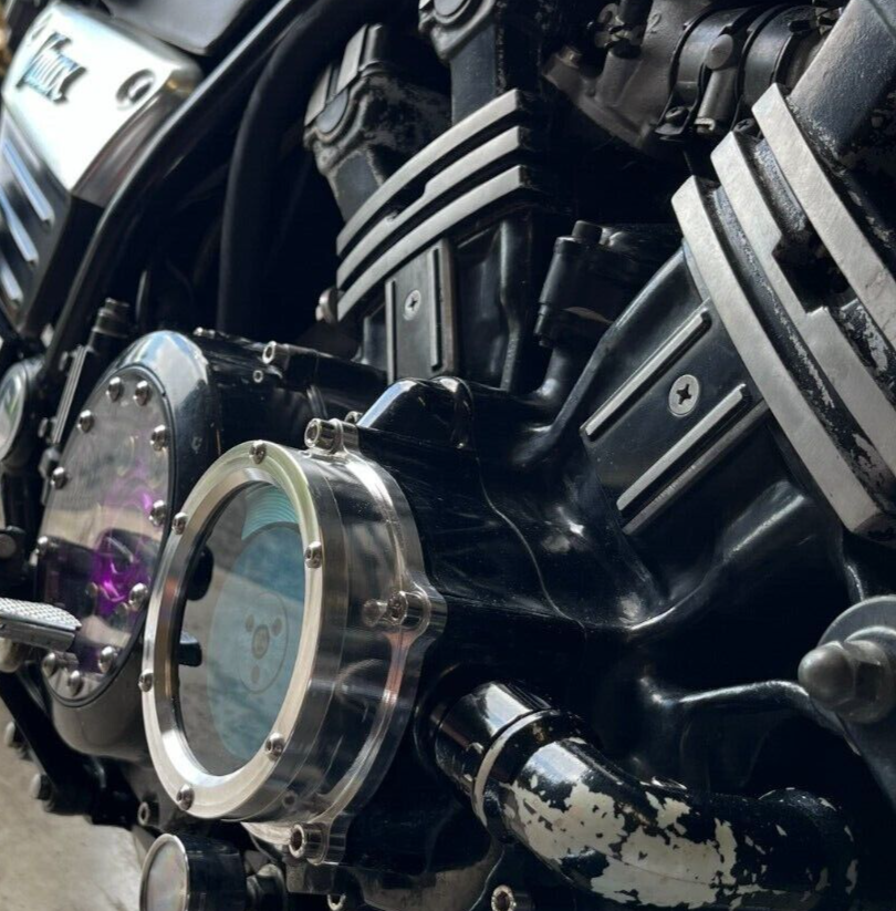 Yamaha Vmax 1200 Clear Water Pump Cover CLEAR COVER GLOSS BLACK
