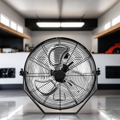 High-Velocity Wall-Mounted Air Circulator Fan,3-Speed for Efficient Cooling,Dura