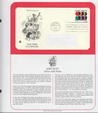 2007 Jury Duty service Sc 4200 FDC, PCS info page cachet first day of issue