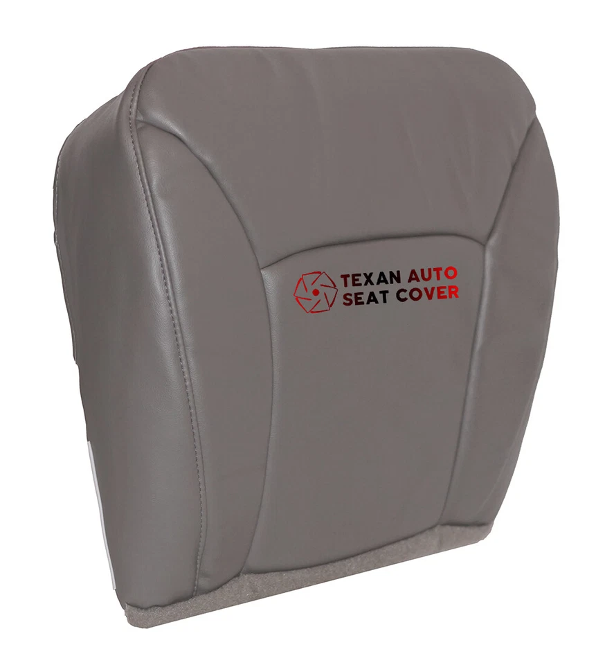 2004, 2005 Ford E150 E250 E350 Econoline Van Driver Bottom Vinyl Seat Cover Gray - Image 2 of 4