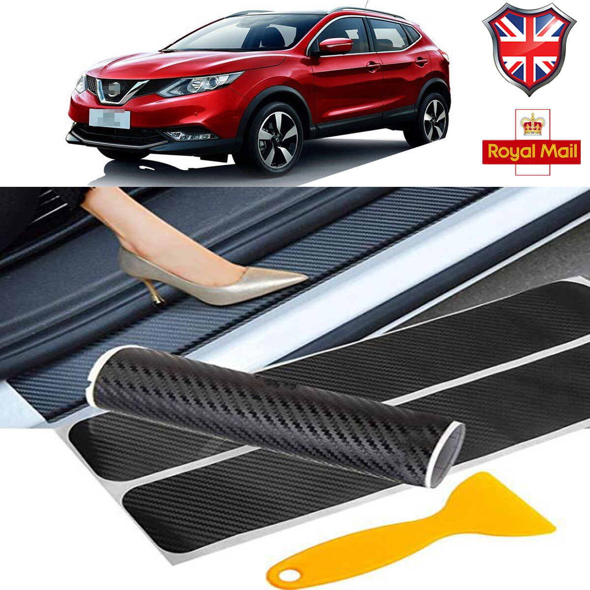 For J11 Accessories Nissan qashqai Door Sill Protectors Scuff Plate