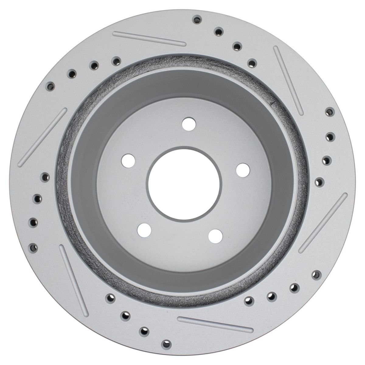 Performance Drilled Slotted Rear Coated Brake Rotor Pair for Chevy S10