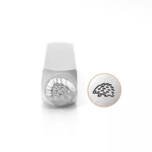 Hedgehog Metal Design Stamp by ImpressArt, 6mm Animal Custom Hand Stamping Tool