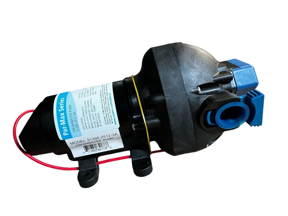Bomba de agua a presión Jabsco 12v Par-Max 3 11L 25PSI cámper caravana autocaravana Foto 2 de 4