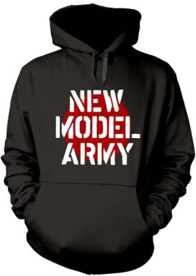 Offiziell lizenziertes neues Modell Army Logo Overhead schwarz Hoodie Kapuzenpullover