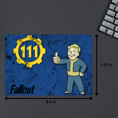 Fallout Mouse Pad Vault 111, Rectangle Vault Boy Approved, Survive the Wasteland