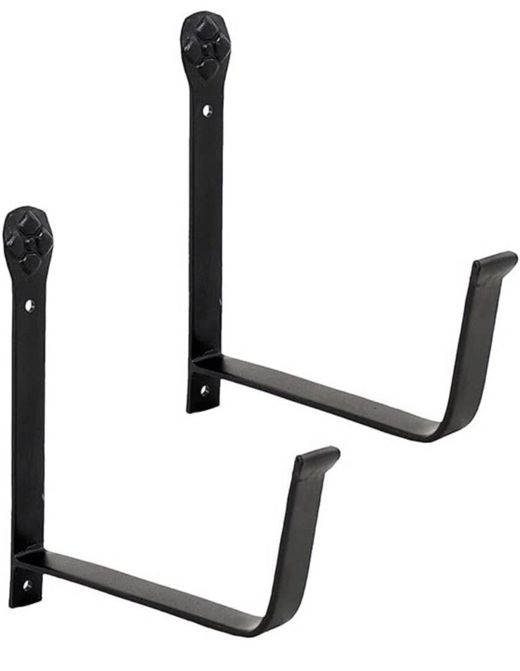 Achla Designs Wall-Mount Flower Window Box Planter Bracket, 