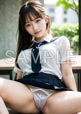 Japanese Model Girl Poster AI Photo Picture A4 Size High Quality Prints A1566