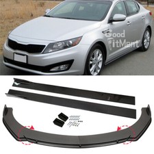 Kohlefaser Frontspoiler Spoilerschwert Lippe + Seitenschweller Für KIA Optima Kohlefaser Frontspoiler Spoilerschwert Lippe + Seitenschweller Für KIA Optima