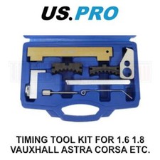Kit attrezzi distribuzione US PRO Tools per 1.6 1.8 Astra Corsa Meriva Zafira e altri 7152