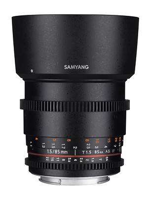 Samyang SYDS85M-N VDSLR II 85mm T1.5 Cine Lens for Nikon (FX) Cameras