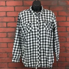 Bit & Bridle Women's XL Checkered Button-Down Shirt – Western Plaid