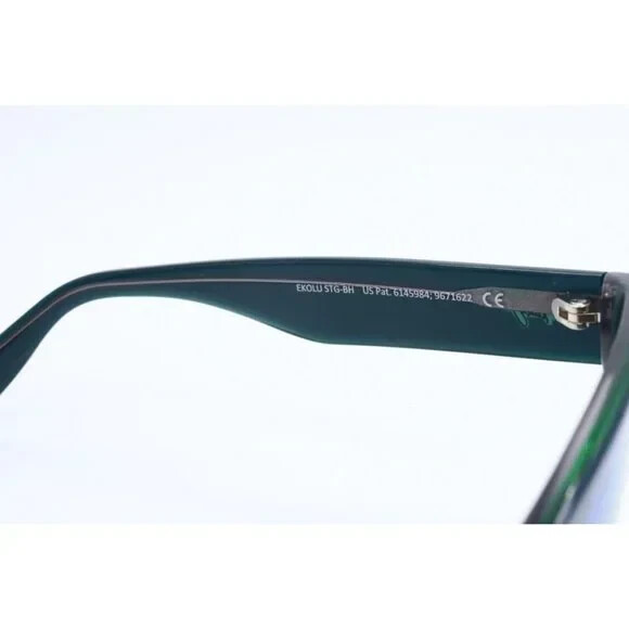 Maui Jim EKOLU MJ 867-06D Green Square Sunglasses Blue  display picture 1