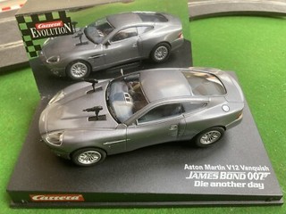 Carrera Aston Martin V12 Vanquish 007 James Bond Scalextric Compatible Near Mint