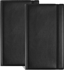 2 Leather pu Business Cards Holder Case Organizer 180 Name ID Credit Card Book