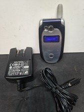 Motorola V551 - Blue and Silver  AT T / Cingular  Very Rare Flip Phone - READ