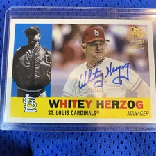 2022 Topps Archives - 1960 Fan Favorites Autographs Whitey Herzog #60FF-WH (AU)