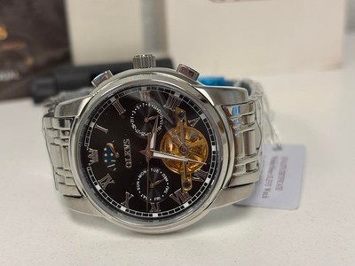 Automatic OLEVS N6617G-H Mechanical Waterproof Watch Men Luxury Date, Moon