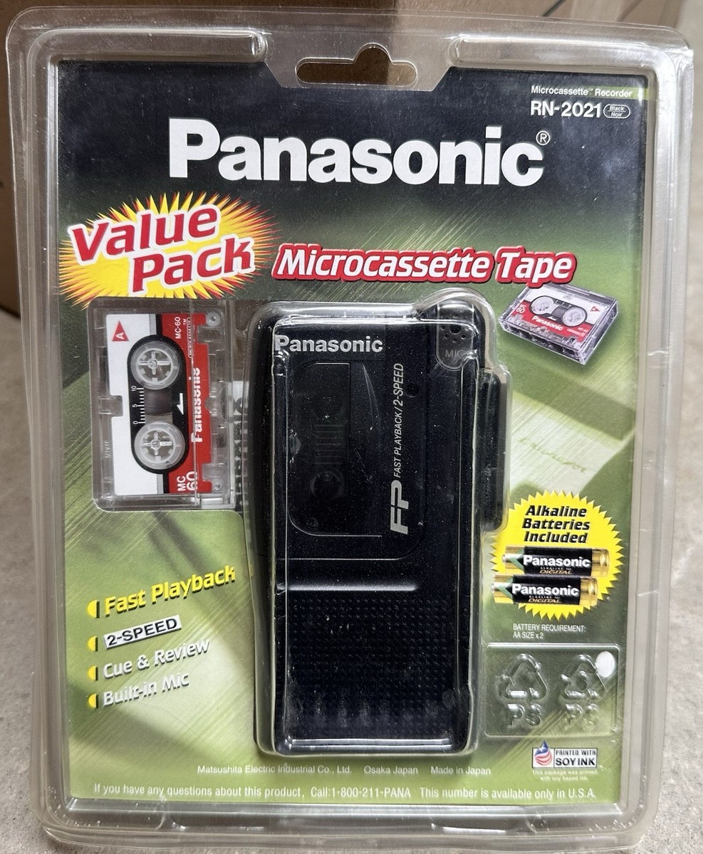 Panasonic RN-202 Handheld Cassette Voice Recorder for sale online