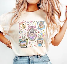 Labubu Coquette Tee, Cute Pink Kawaii Shirt, Monster Graphic Top, Gift for Fans