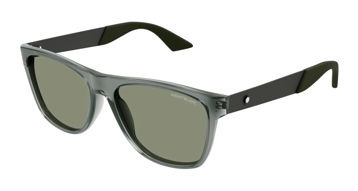 Mont Blanc MB0298S-003 56mm New Sunglasses Montblanc MB0298S Sunglasses Men Black / Gray 56mm New 100  main image 3