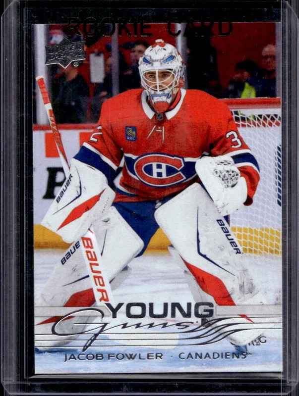 2025-26 Upper Deck Extended Series Jacob Fowler Young Guns RC #724 Canadiens