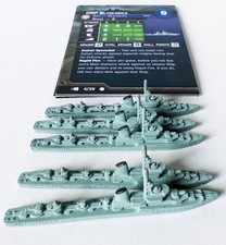 1x ORP Blyskawica Axis Allies War at Sea Miniatures 4/39 Set V Fleet Command