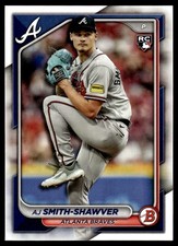 AJ Smith-Shawver RC 2024 Bowman #63 Atlanta Braves 29347 Baseball Card