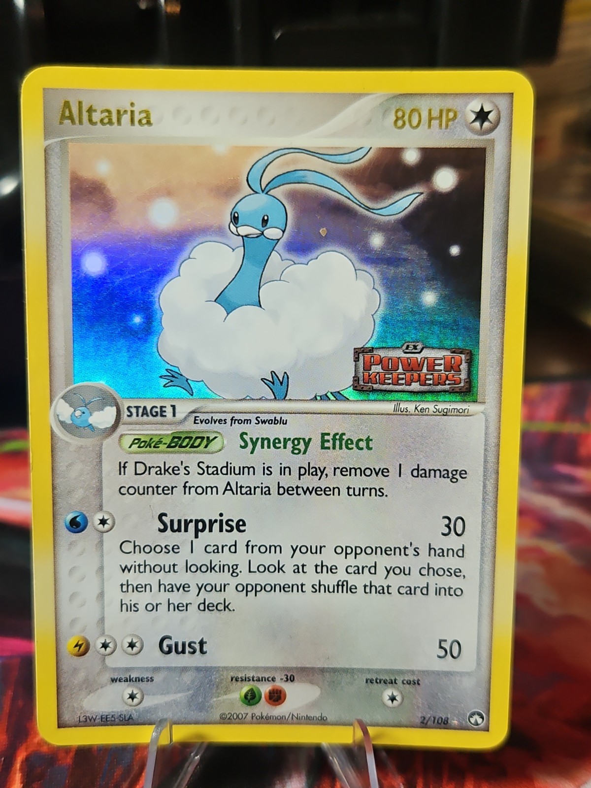 2007 Pokemon EX Power Keepers Altaria STAMPED Reverse Holo Foil 2/108