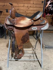 TexTan Hereford 16” Seat Western Pleasure Saddle With Silver Accents