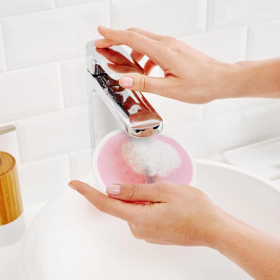 Waschbare Mikrofaser Abschminkpads Wiederverwendbar Sanfte Gesichtsreinigung - Bild 4 von 4