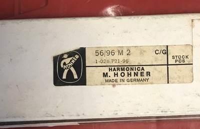 M. Hohner Harmonica 56/96 M2 C/G W/original Box Made In Germany