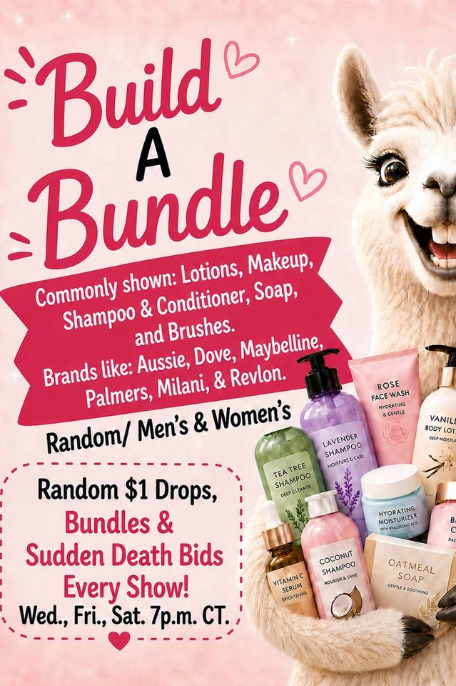Build A Bundle! Makeup, Shampoo, Conditioner, Facemasks, Lotion, Brushes