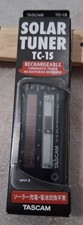 TASCAM TC-1S Solar Powered Tuner-electric Rechargeable Chromatic Tuner.