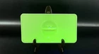 Vtg Jeanette Jadeite Uranium Glass Lid Only For Regrigerator Dish 8.5" X 4 1/8"