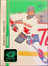 2023 Upper Deck Team Canada Women's #51 Rebecca Johnston Rookie ePack Green SP
