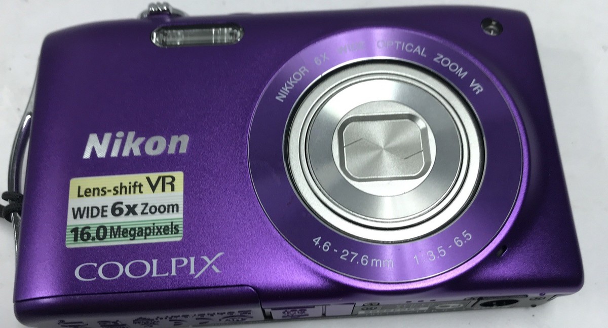 【美品・動作良好】ニコン Nikon COOLPIX S3300 パープル 紫 Nikon COOLPIX S3300 16.0MP Digital Camera - Purple for sale
