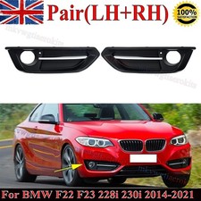 FOR BMW 2 SERIES F22 F23 228i 230i SPORT 2014-2021 FRONT BUMPER FOG LIGHT GRILLE