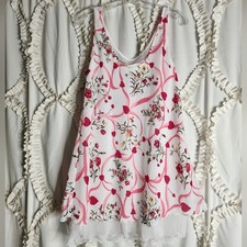 Victoria's Secret Vintage Gold Label Slip Hearts Floral Romantic Sz Large