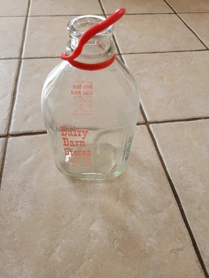Vintage Dairy Barn Stores Half Gallon Glass Jar Jug - Excellent Shape