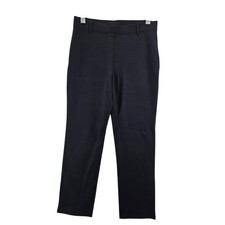 Quince Navy Blue Ultra-Stretch Ponte Straight Leg Pants Womens Medium Petite