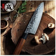 High Carbon Steel Gyuto Chef Knife, Rosewood Handle
