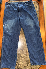 Vintage Distressed Dickies Carpenter Men s Blue Medium Wash Jeans Straight USA