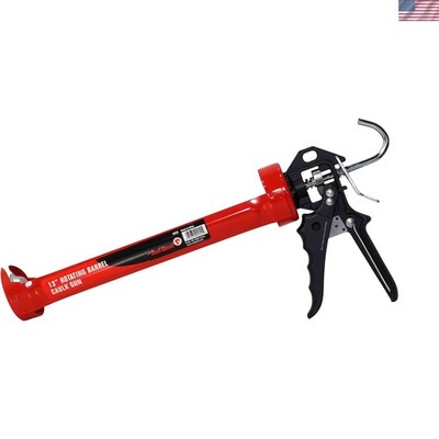 Heavy-Duty 13'' Caulk Gun: Rotating Barrel & 20:1 Thrust for Effortless Precision