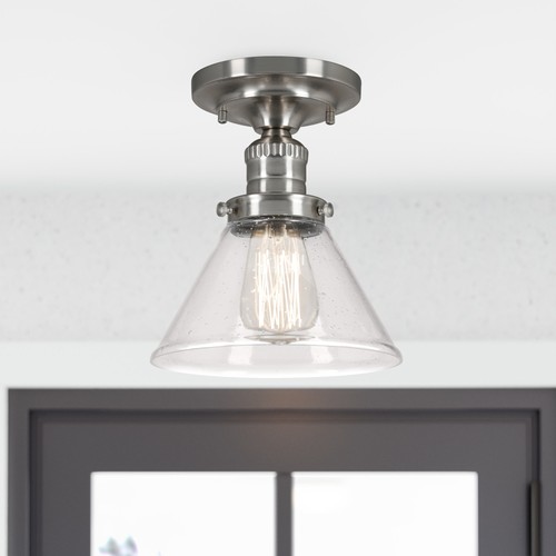 Design House 589069 Augustin 8"W Semi-Flush Ceiling Fixture - Gold - Picture 4 of 10