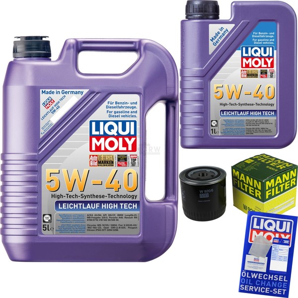 Inspektionspaket 6L Liqui Moly 5W-40 FüR Chrysler Voyager/Grand 3.3I 3.3 300 C-image